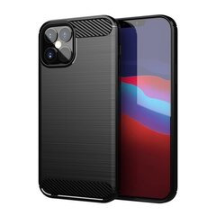Hurtel Carbon Case mallille iPhone 12 Pro Max, musta hinta ja tiedot | Puhelimen kuoret ja kotelot | hobbyhall.fi