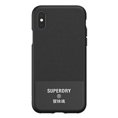 Dr Nona SuperDry Molded Canvas, mallille iPhone X / Xs, musta hinta ja tiedot | Puhelimen kuoret ja kotelot | hobbyhall.fi