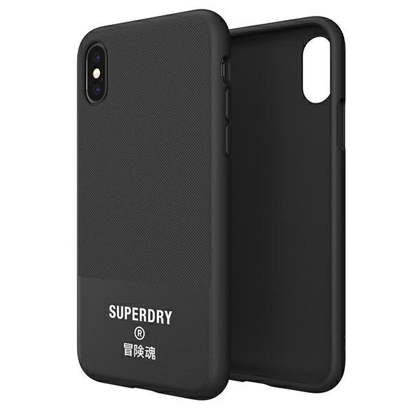 Dr Nona SuperDry Molded Canvas, mallille iPhone X / Xs, musta hinta ja tiedot | Puhelimen kuoret ja kotelot | hobbyhall.fi