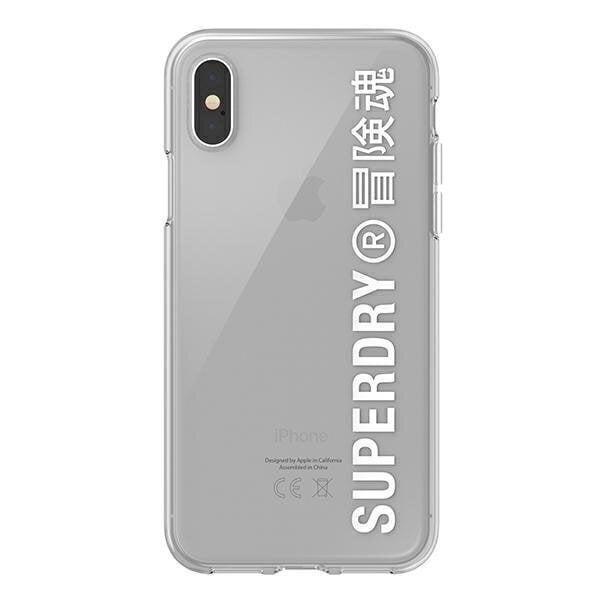 SuperDry Snap, mallille iPhone X / Xs, valkoinen hinta ja tiedot | Puhelimen kuoret ja kotelot | hobbyhall.fi