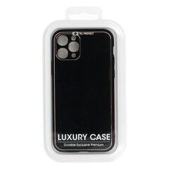 Luxury iPhone 7 / 8 / SE 2020, Tel Protect, musta hinta ja tiedot | Puhelimen kuoret ja kotelot | hobbyhall.fi