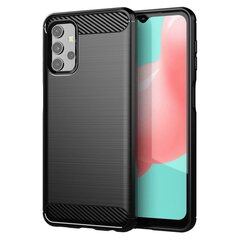 Hurtel Carbon Case mallille Samsung Galaxy A32 5G, musta hinta ja tiedot | Puhelimen kuoret ja kotelot | hobbyhall.fi