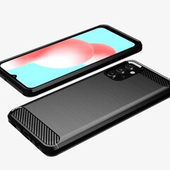 Hurtel Carbon Case mallille Samsung Galaxy A32 5G, musta hinta ja tiedot | Puhelimen kuoret ja kotelot | hobbyhall.fi