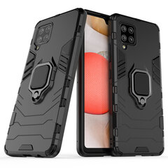 Ring Armor Case Kickstand Tough Rugged Cover, mallille Samsung Galaxy A42 5G, musta hinta ja tiedot | Puhelimen kuoret ja kotelot | hobbyhall.fi