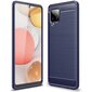 Hurtel Carbon Case mallille Samsung Galaxy A42 5G, sininen hinta ja tiedot | Puhelimen kuoret ja kotelot | hobbyhall.fi