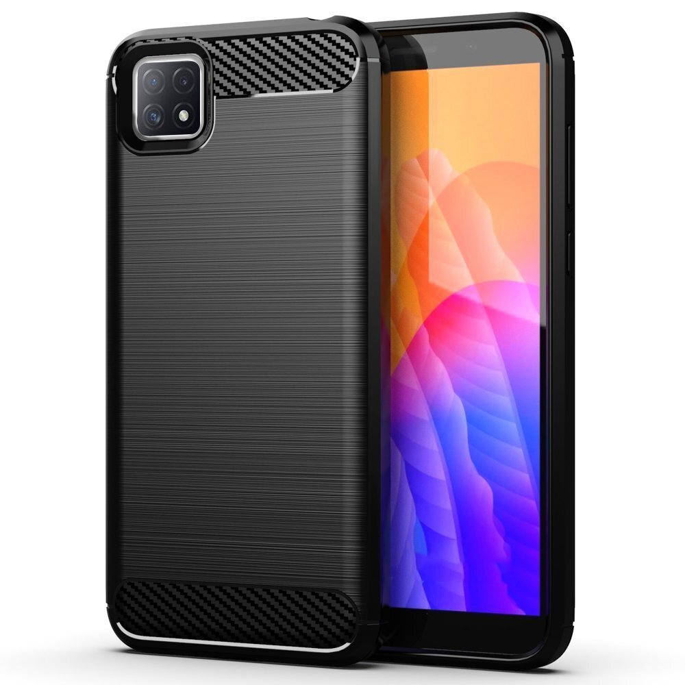 Hurtel Carbon Case mallille Oppo A73, musta hinta ja tiedot | Puhelimen kuoret ja kotelot | hobbyhall.fi