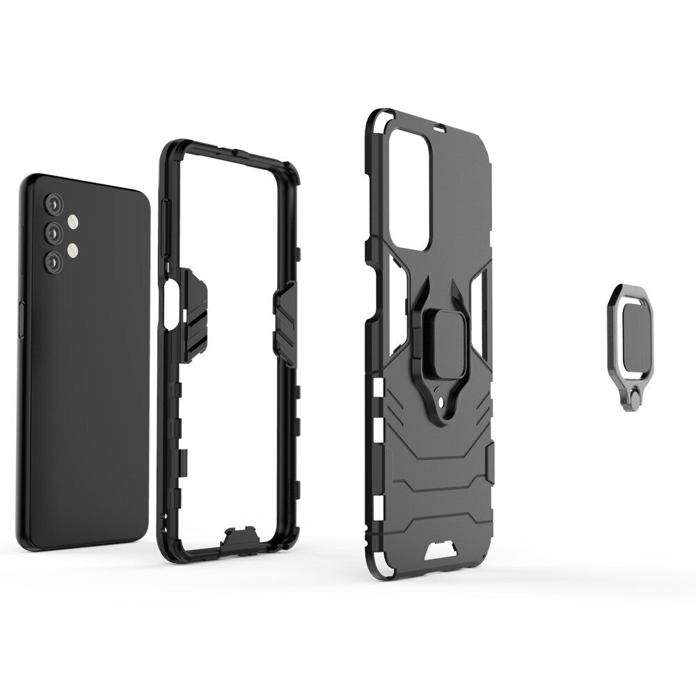 Hurtel Ring Armor Case mallille Samsung Galaxy A32 5G, musta hinta ja tiedot | Puhelimen kuoret ja kotelot | hobbyhall.fi