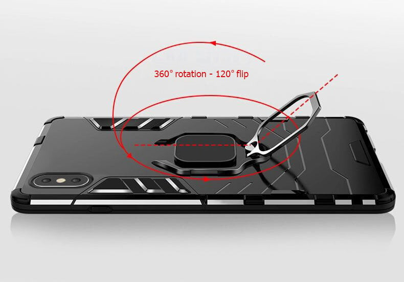 Puhelinkotelo Ring Armor Xiaomi Redmi Note 9T, musta hinta ja tiedot | Puhelimen kuoret ja kotelot | hobbyhall.fi