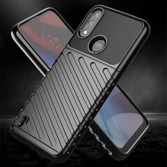 Thunder Case flexible armored cover, mallille Motorola Moto E7 Power, musta hinta ja tiedot | Puhelimen kuoret ja kotelot | hobbyhall.fi