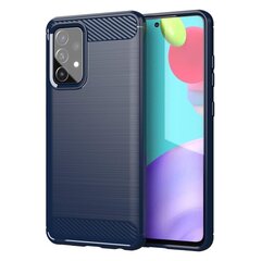 Hurtel Carbon Case mallille Samsung Galaxy A72 4G, sininen hinta ja tiedot | Puhelimen kuoret ja kotelot | hobbyhall.fi