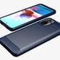 Hurtel Carbon Case mallille Xiaomi Redmi Note 10 / Redmi Note 10S, sininen hinta ja tiedot | Puhelimen kuoret ja kotelot | hobbyhall.fi