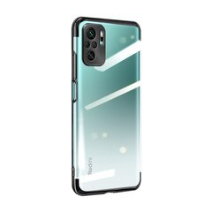 Hurtel Clear Color Case mallille Xiaomi Redmi Note 10 / Redmi Note 10S, musta hinta ja tiedot | Puhelimen kuoret ja kotelot | hobbyhall.fi