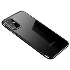 Hurtel Clear Color Case mallille Samsung Galaxy A72 4G, musta hinta ja tiedot | Puhelimen kuoret ja kotelot | hobbyhall.fi