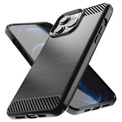 Hurtel Carbon Case mallille iPhone 13 Pro Max, musta hinta ja tiedot | Puhelimen kuoret ja kotelot | hobbyhall.fi