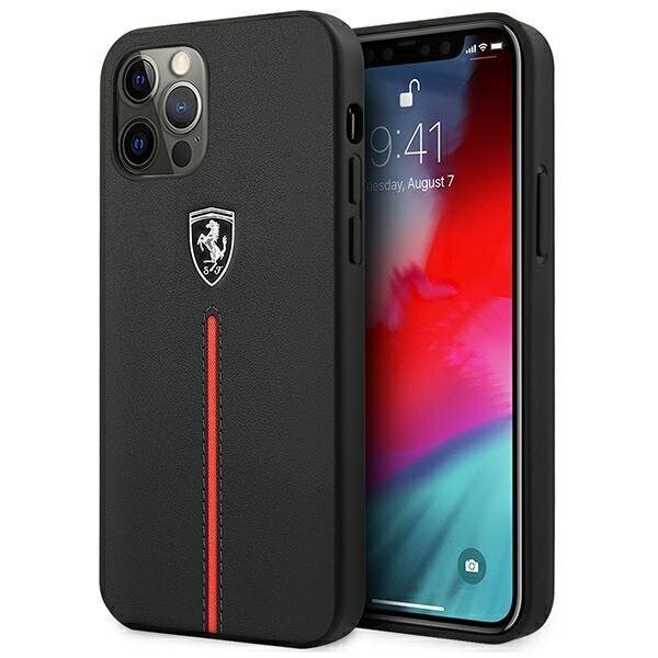 Puhelimen kuori Ferrari FEOMSHCP12LBK iPhone 12 Pro Max hinta ja tiedot | Puhelimen kuoret ja kotelot | hobbyhall.fi