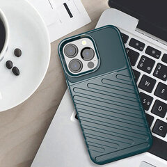 Thunder Case Flexible Tough Rugged Cover TPU Case, mallille iPhone 13 Pro, vihreä hinta ja tiedot | Puhelimen kuoret ja kotelot | hobbyhall.fi