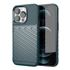 Thunder Case Flexible Tough Rugged Cover TPU Case, mallille iPhone 13 Pro, vihreä hinta ja tiedot | Puhelimen kuoret ja kotelot | hobbyhall.fi