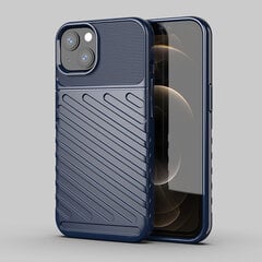 Thunder Case Flexible Tough Rugged Cover TPU Case, mallille iPhone 13, sininen hinta ja tiedot | Puhelimen kuoret ja kotelot | hobbyhall.fi