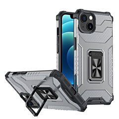 Hurtel Crystal Ring Case mallille iPhone 13, musta hinta ja tiedot | Puhelimen kuoret ja kotelot | hobbyhall.fi