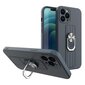 Ring Case silicone case with finger grip and stand, mallille iPhone XS Max, sininen hinta ja tiedot | Puhelimen kuoret ja kotelot | hobbyhall.fi