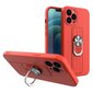 Ring Case silicone case with finger grip and stand, mallille iPhone 12 mini, punainen hinta ja tiedot | Puhelimen kuoret ja kotelot | hobbyhall.fi