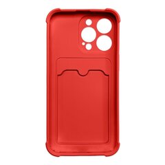 Hurtel Card Armor Case cover mallille iPhone 13 mini, punainen hinta ja tiedot | Puhelimen kuoret ja kotelot | hobbyhall.fi