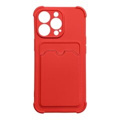 Hurtel Card Armor Case cover mallille iPhone 13 mini, punainen hinta ja tiedot | Puhelimen kuoret ja kotelot | hobbyhall.fi