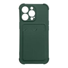 Hurtel Card Armor Case cover mallille iPhone 13 mini, vihreä hinta ja tiedot | Puhelimen kuoret ja kotelot | hobbyhall.fi