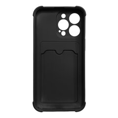 Hurtel Card Armor Case cover mallille iPhone 13 Pro Max, musta hinta ja tiedot | Puhelimen kuoret ja kotelot | hobbyhall.fi