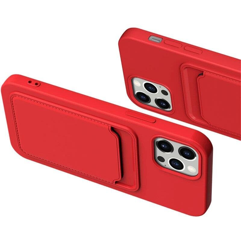 Hurtel Card Case mallille iPhone 11 Pro, punainen hinta ja tiedot | Puhelimen kuoret ja kotelot | hobbyhall.fi