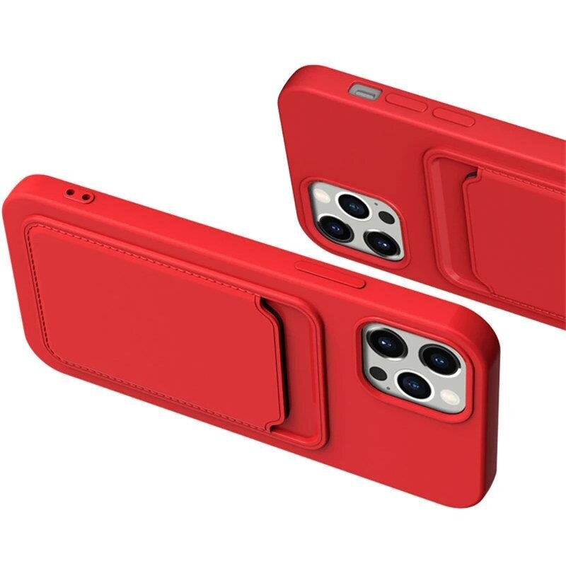 Hurtel Card Case mallille iPhone 11 Pro Max, punainen hinta ja tiedot | Puhelimen kuoret ja kotelot | hobbyhall.fi