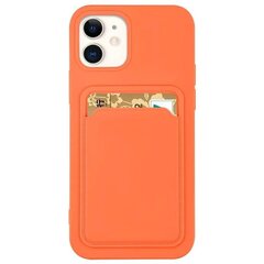 Hurtel Card Case mallille iPhone 12 mini, oranssi hinta ja tiedot | Puhelimen kuoret ja kotelot | hobbyhall.fi