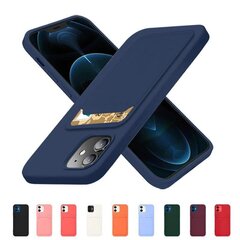 Hurtel Card Case mallille Xiaomi Poco X3 NFC, sininen hinta ja tiedot | Puhelimen kuoret ja kotelot | hobbyhall.fi
