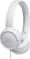 JBL Tune 500 JBLT500WHT hinta ja tiedot | Kuulokkeet | hobbyhall.fi