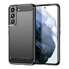 Hurtel Carbon Case mallille Samsung Galaxy S22, musta hinta ja tiedot | Puhelimen kuoret ja kotelot | hobbyhall.fi