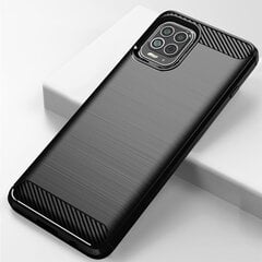 Hurtel Carbon Case mallille Motorola Moto G100 / Edge S, musta hinta ja tiedot | Puhelimen kuoret ja kotelot | hobbyhall.fi