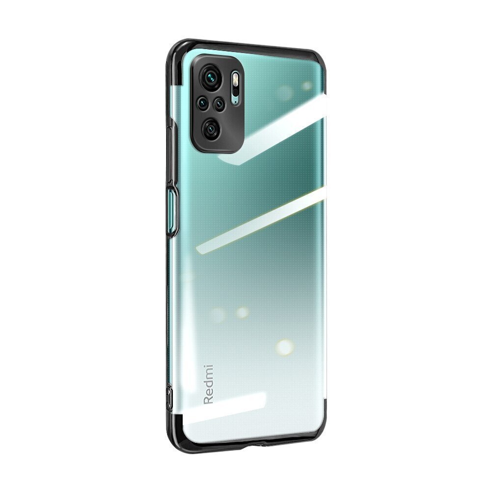 Hurtel Clear Color Case mallille Xiaomi Redmi Note 10 5G / Poco M3 Pro, musta hinta ja tiedot | Puhelimen kuoret ja kotelot | hobbyhall.fi