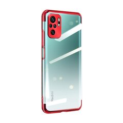 Hurtel Clear Color Case mallille Xiaomi Redmi Note 10 5G / Poco M3 Pro, punainen hinta ja tiedot | Puhelimen kuoret ja kotelot | hobbyhall.fi