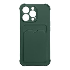 Hurtel Card Armor Case cover mallille iPhone 12 Pro, vihreä hinta ja tiedot | Puhelimen kuoret ja kotelot | hobbyhall.fi