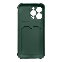 Hurtel Card Armor Case cover mallille iPhone 12 Pro Max, vihreä hinta ja tiedot | Puhelimen kuoret ja kotelot | hobbyhall.fi