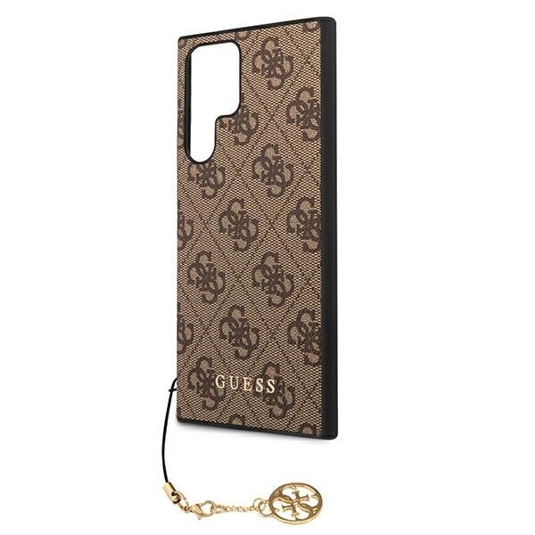 GUESS Charms Collection - Samsung Galaxy S22, ruskea hinta ja tiedot | Puhelimen kuoret ja kotelot | hobbyhall.fi