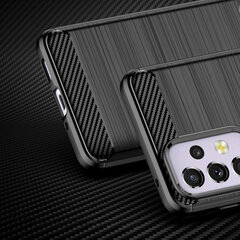 Hurtel Carbon Case mallille Samsung Galaxy A33 5G, musta hinta ja tiedot | Puhelimen kuoret ja kotelot | hobbyhall.fi