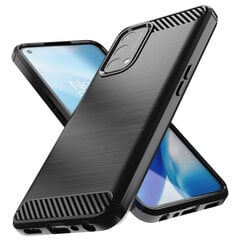 Hurtel Carbon Case mallille OnePlus Nord N200 5G, musta hinta ja tiedot | Puhelimen kuoret ja kotelot | hobbyhall.fi