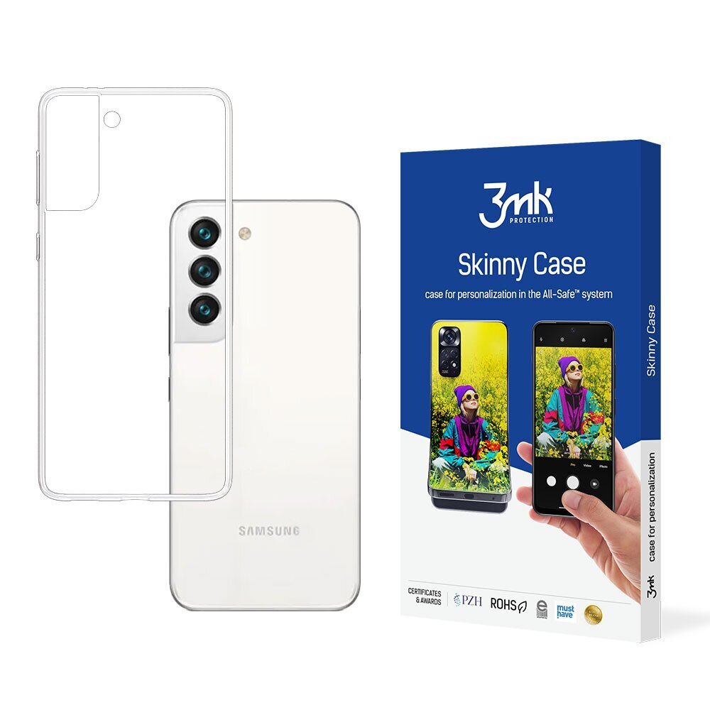 3mk Skinny Case mallille Samsung Galaxy S22 5G, läpinäkyvä hinta ja tiedot | Puhelimen kuoret ja kotelot | hobbyhall.fi
