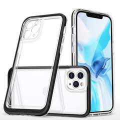 Hurtel Clear 3in1 Case mallille iPhone 11 Pro Max, musta hinta ja tiedot | Puhelimen kuoret ja kotelot | hobbyhall.fi