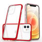 Hurtel Clear 3in1 Case mallille iPhone 12, punainen hinta ja tiedot | Puhelimen kuoret ja kotelot | hobbyhall.fi