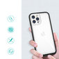 Hurtel Clear 3in1 Case mallille iPhone 12 Pro, musta hinta ja tiedot | Puhelimen kuoret ja kotelot | hobbyhall.fi
