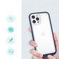 Hurtel Clear 3in1 Case mallille iPhone 12 Pro, sininen hinta ja tiedot | Puhelimen kuoret ja kotelot | hobbyhall.fi