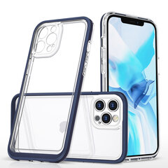 Hurtel Clear 3in1 Case mallille iPhone 12 Pro Max, sininen hinta ja tiedot | Puhelimen kuoret ja kotelot | hobbyhall.fi