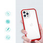 Hurtel Clear 3in1 Case mallille iPhone 12 Pro Max, punainen hinta ja tiedot | Puhelimen kuoret ja kotelot | hobbyhall.fi